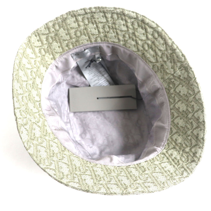 Pristine DIOR hat Oblique All-over print, roller-equipped jacquard mens S 293C906J5763