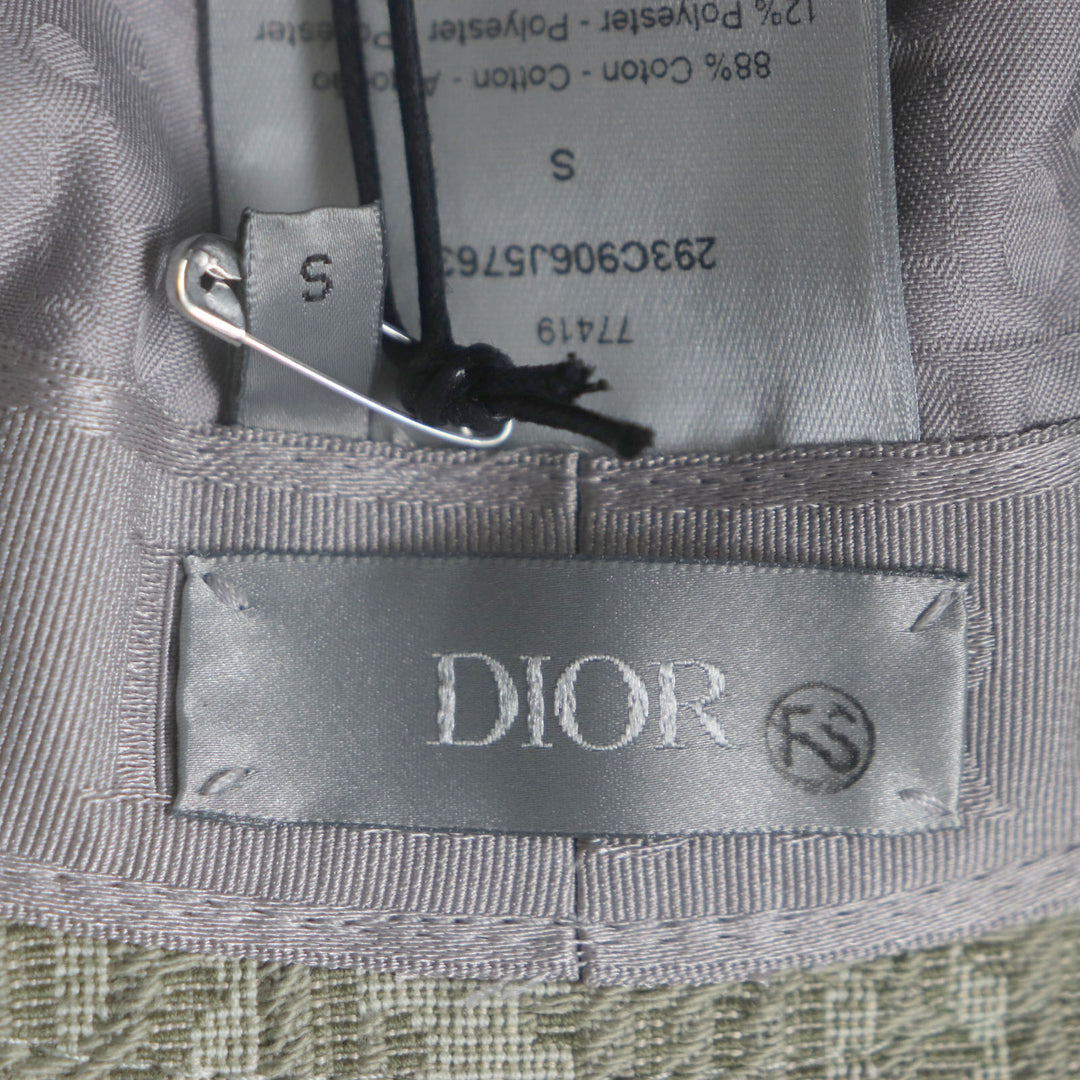 Pristine DIOR hat Oblique All-over print, roller-equipped jacquard mens S 293C906J5763