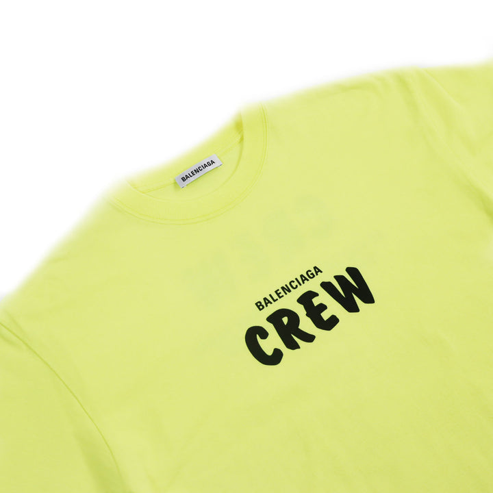 Excellent BALENCIAGA Short sleeve T-shirt Crew Tee yellow cotton mens S 612965