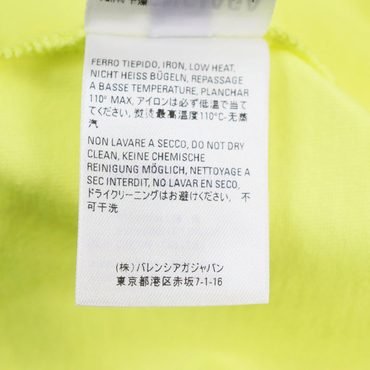 Excellent BALENCIAGA Short sleeve T-shirt Crew Tee yellow cotton mens S 612965