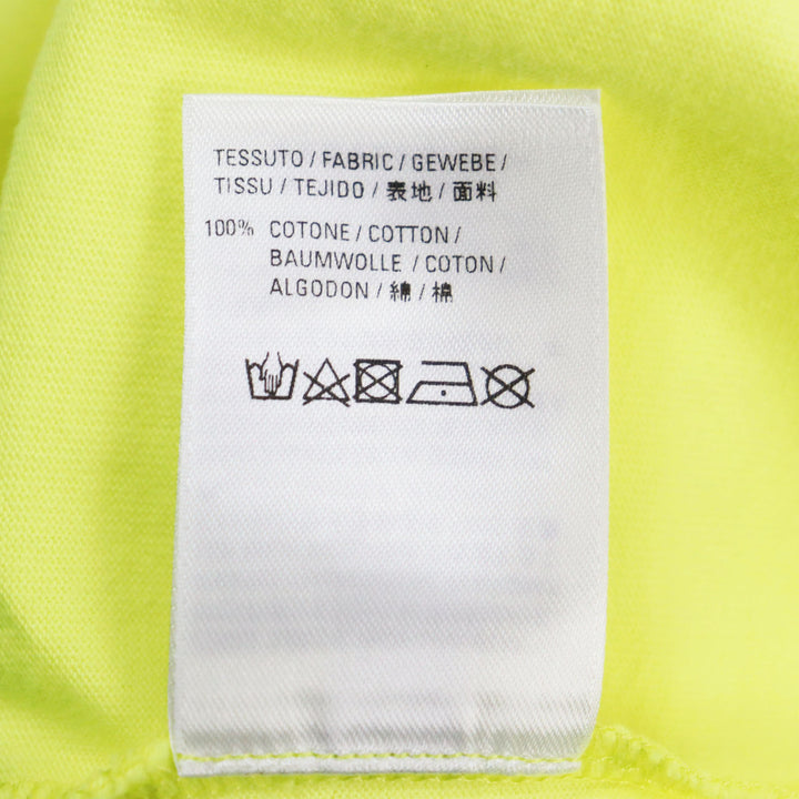 Excellent BALENCIAGA Short sleeve T-shirt Crew Tee yellow cotton mens S 612965