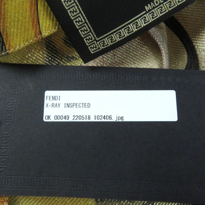 Discounted Pristine FENDACE Pants FF logo baroque leggings Multi Nylon Women 36 FR6372