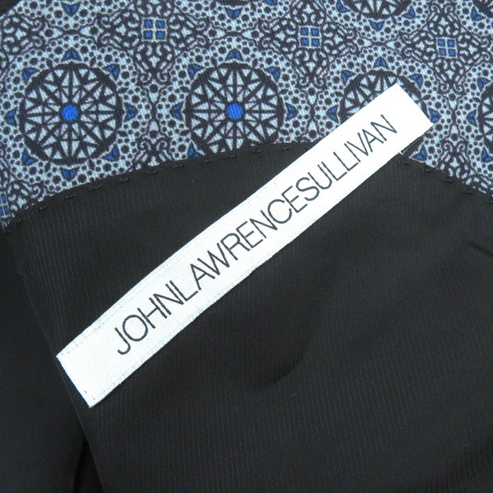 Excellent JOHN LAWRENCE SULLIVAN tailored jacket All-over pattern Single blue cotton mens 38