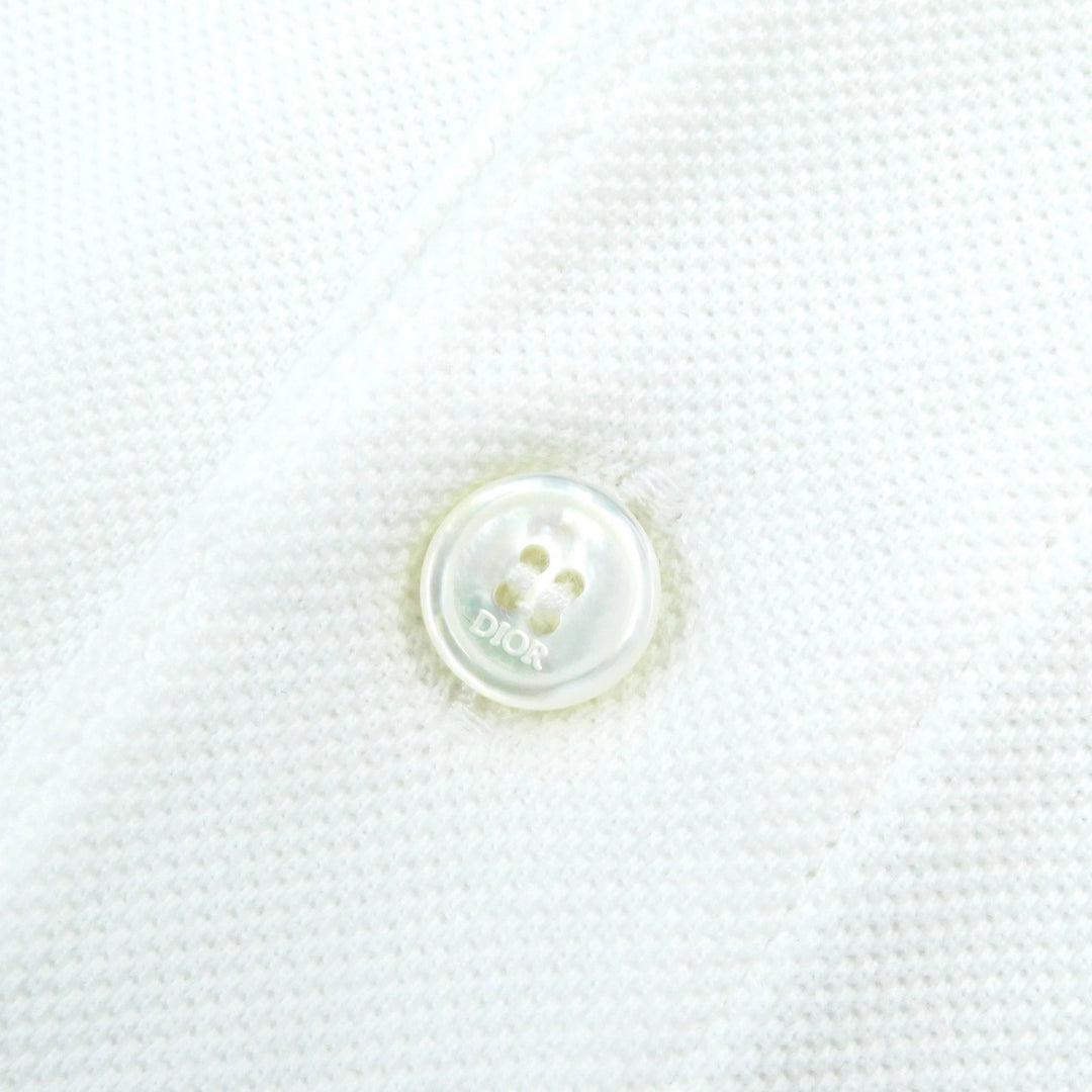 Great DIOR Short sleeve polo shirt Cotton pique with bee embroidery XS