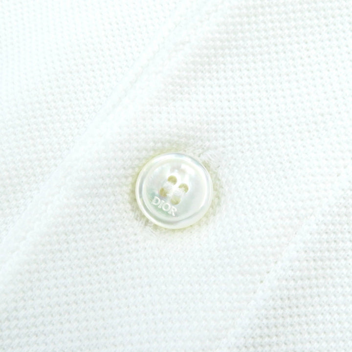 Great DIOR Short sleeve polo shirt Cotton pique with bee embroidery XS