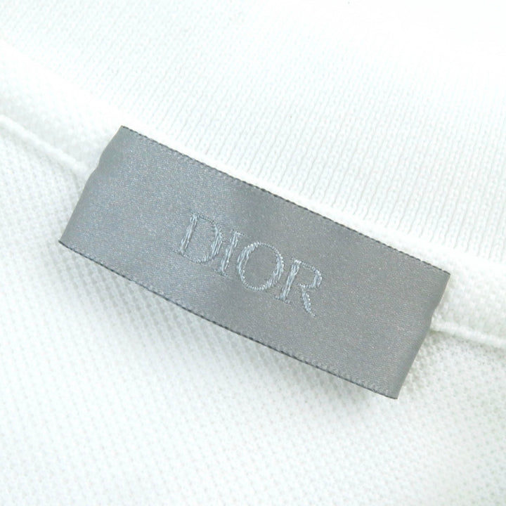 Great DIOR Short sleeve polo shirt Cotton pique with bee embroidery XS