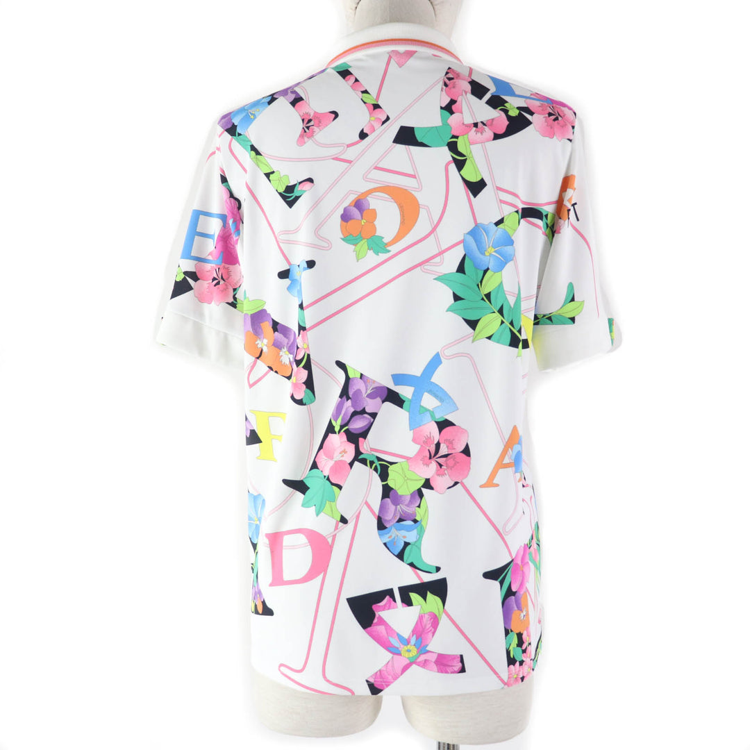 Discounted Great LEONARD SPORT Short sleeve polo shirt floral design 40 0598541