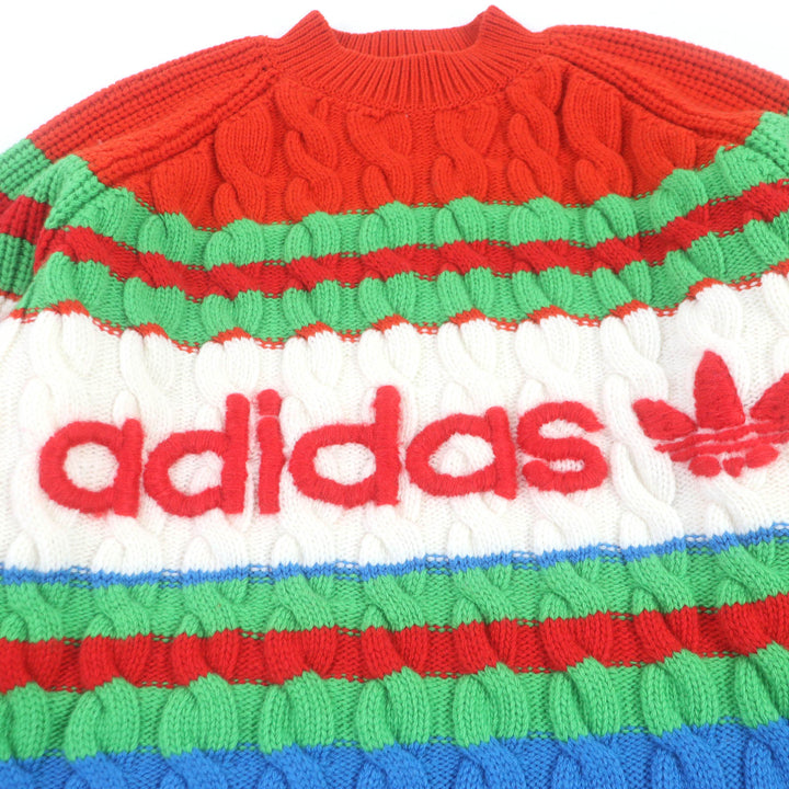 Pristine GUCCI×adidas sweater Interlocking G Web Line multicolor mens XS 717722