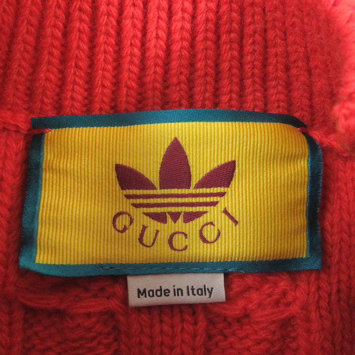 Pristine GUCCI×adidas sweater Interlocking G Web Line multicolor mens XS 717722