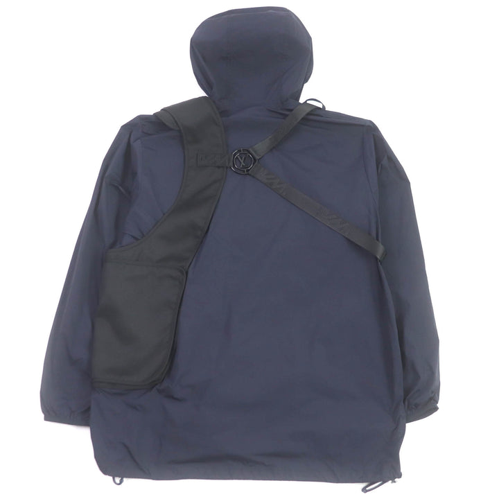 Pristine LOUIS VUITTON Blouson Windbreaker with belt pocket Navy Nylon mens 50