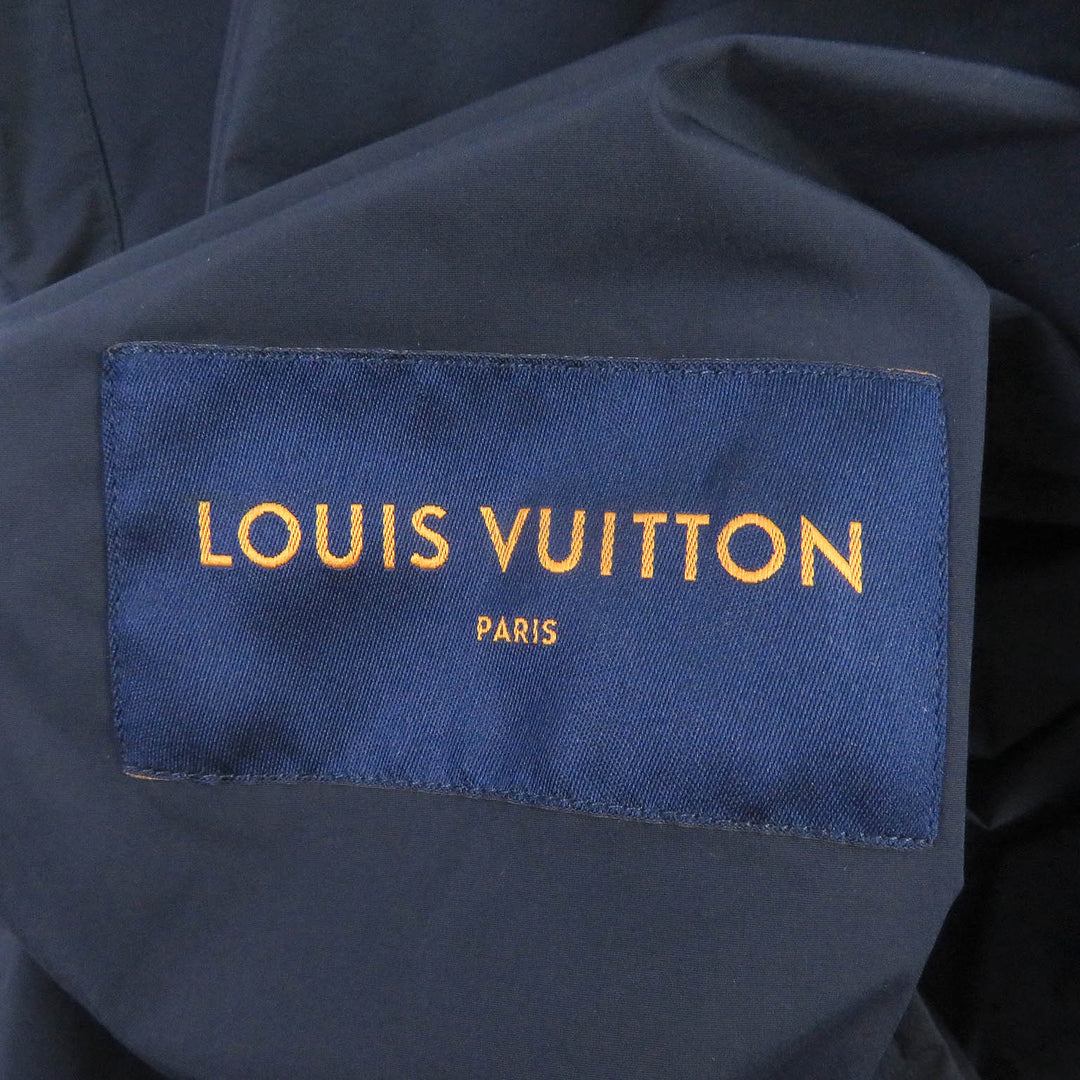 Pristine LOUIS VUITTON Blouson Windbreaker with belt pocket Navy Nylon mens 50