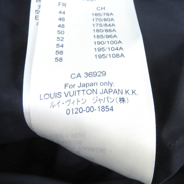 Pristine LOUIS VUITTON Blouson Windbreaker with belt pocket Navy Nylon mens 50