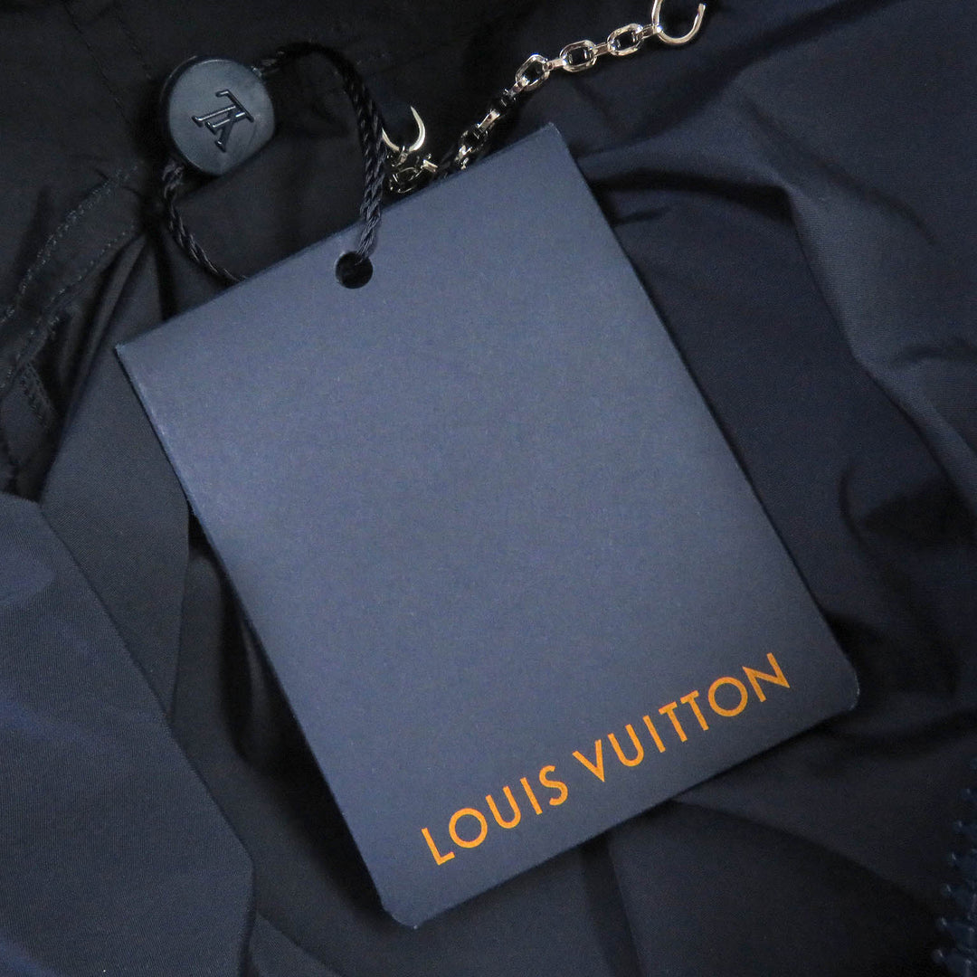 Pristine LOUIS VUITTON Blouson Windbreaker with belt pocket Navy Nylon mens 50