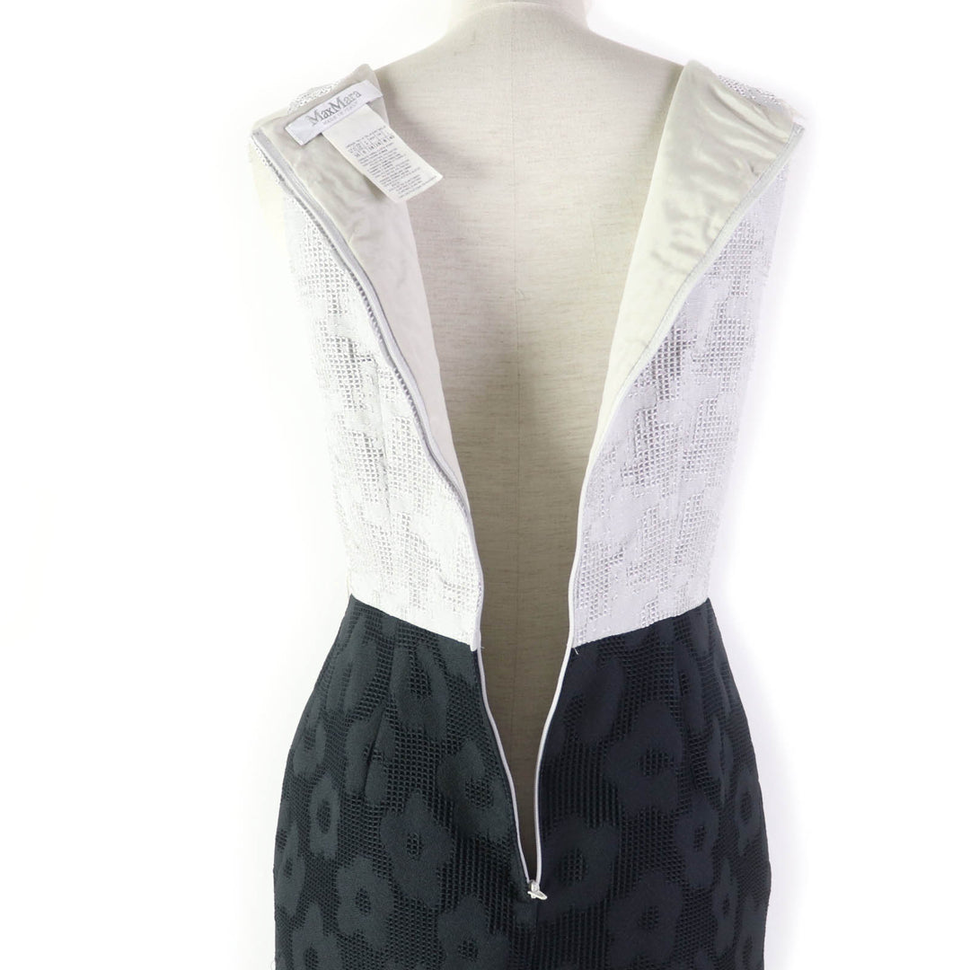 Excellent Max Mara ensemble All-over pattern jackets and dresses black polyester Women 40
