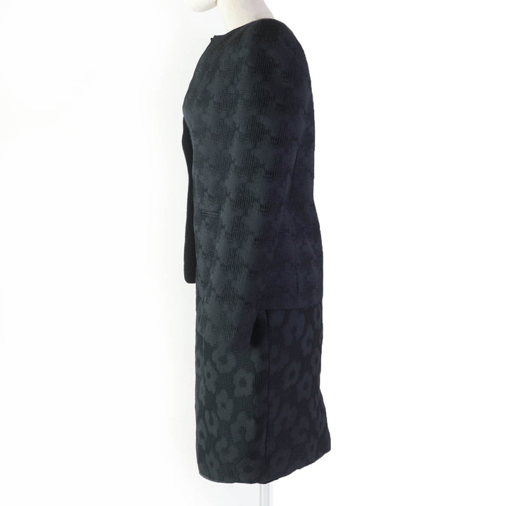 Excellent Max Mara ensemble All-over pattern jackets and dresses black polyester Women 40