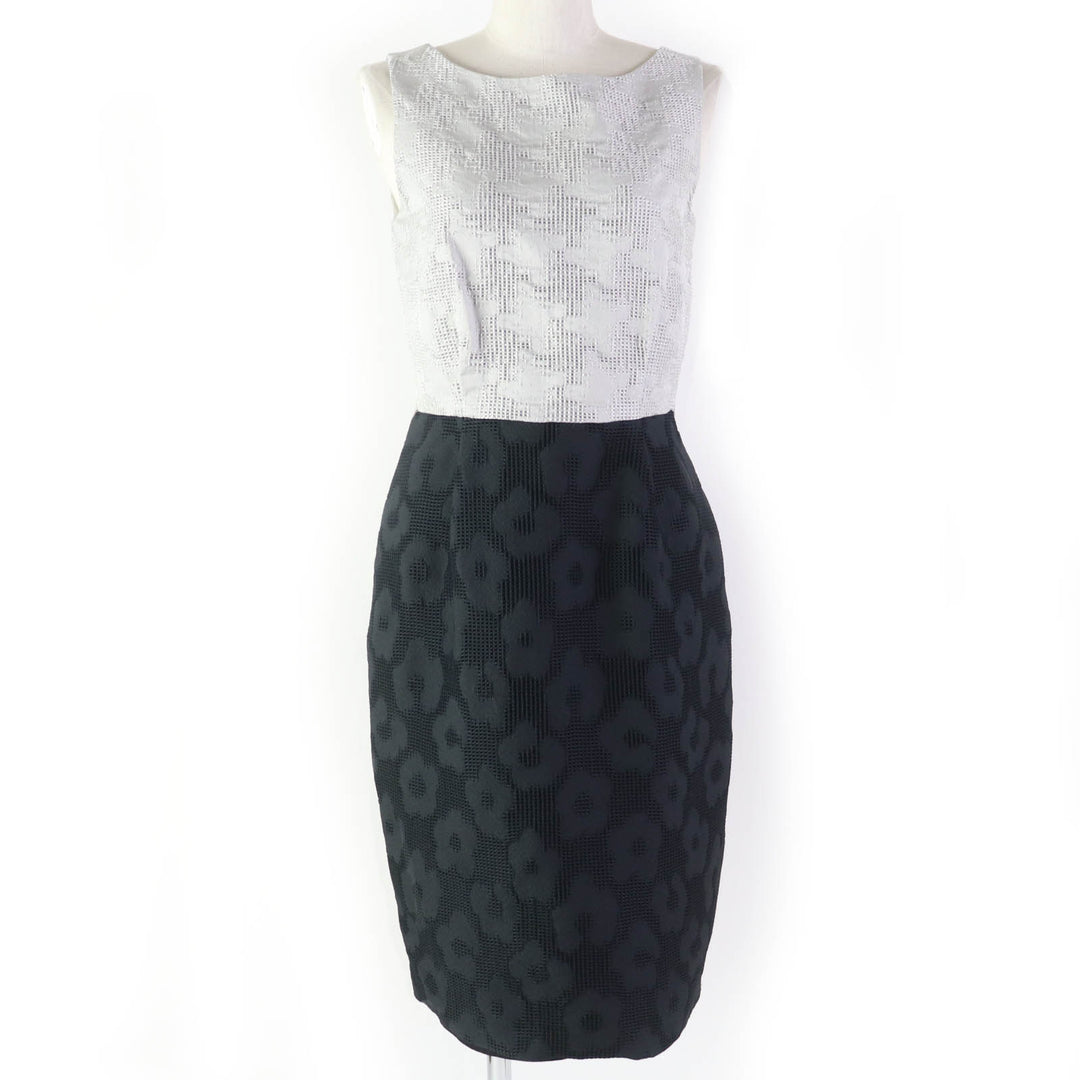 Excellent Max Mara ensemble All-over pattern jackets and dresses black polyester Women 40