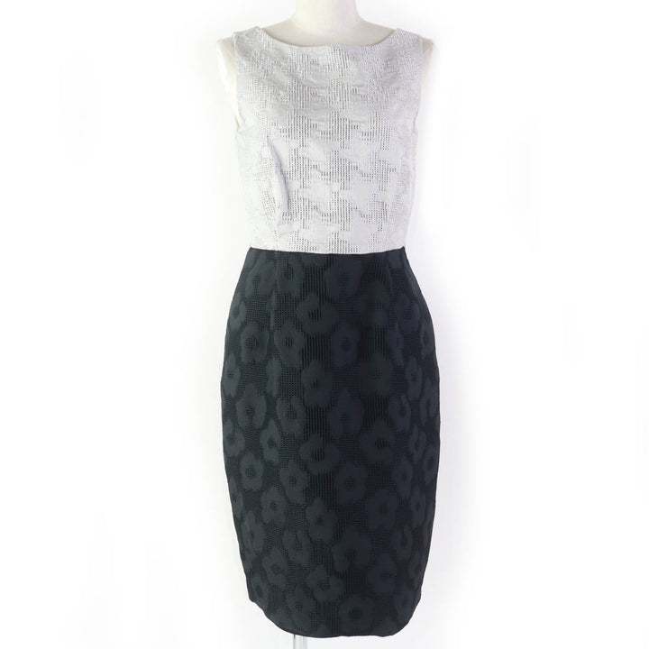 Excellent Max Mara ensemble All-over pattern jackets and dresses black polyester Women 40