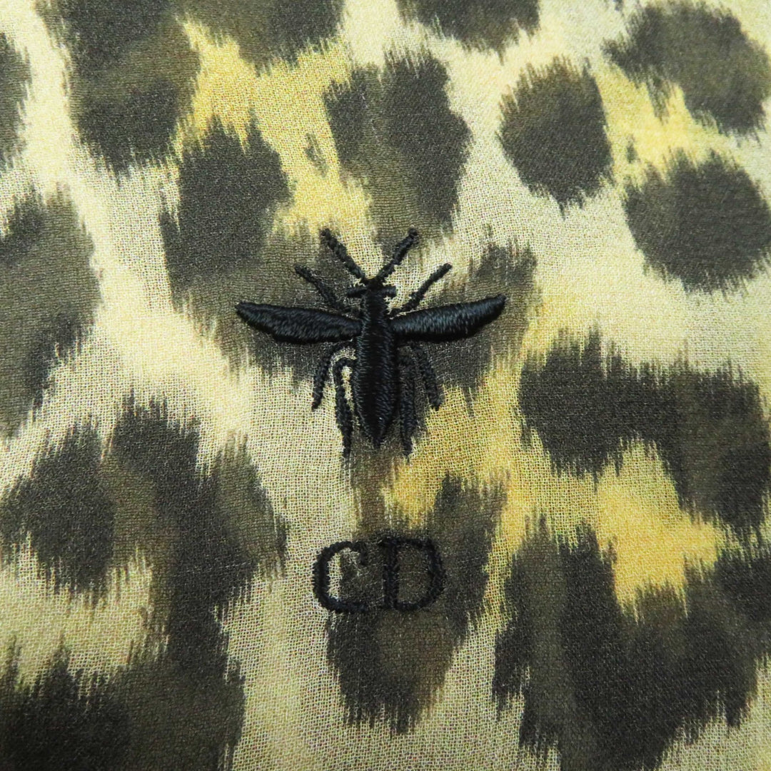 Excellent Christian Dior Short sleeve shirt Bee Embroidery silk Women 40