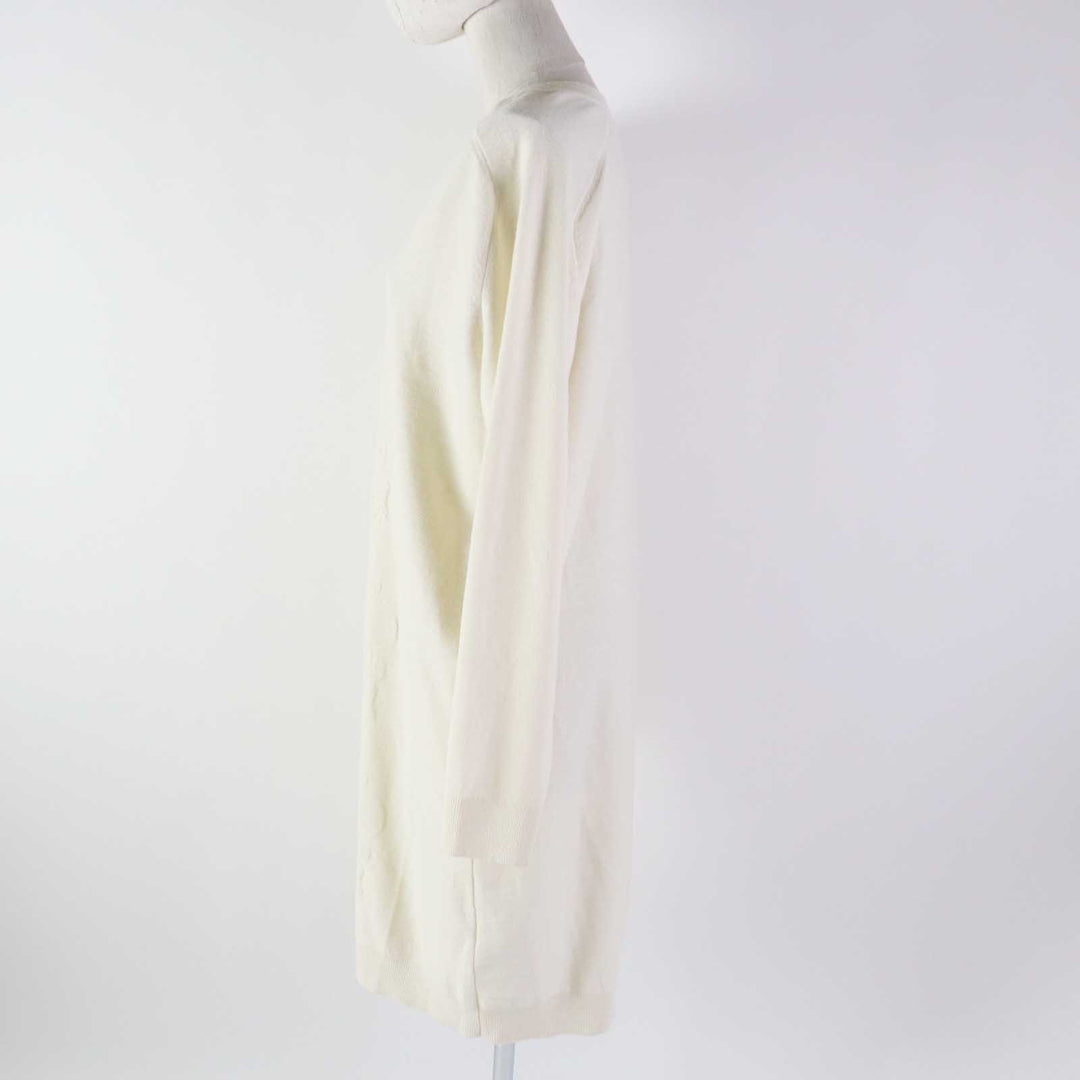 Excellent HERMES one piece BRIDES de GALA Ceremony Bridle knit Ivory wool Women 36