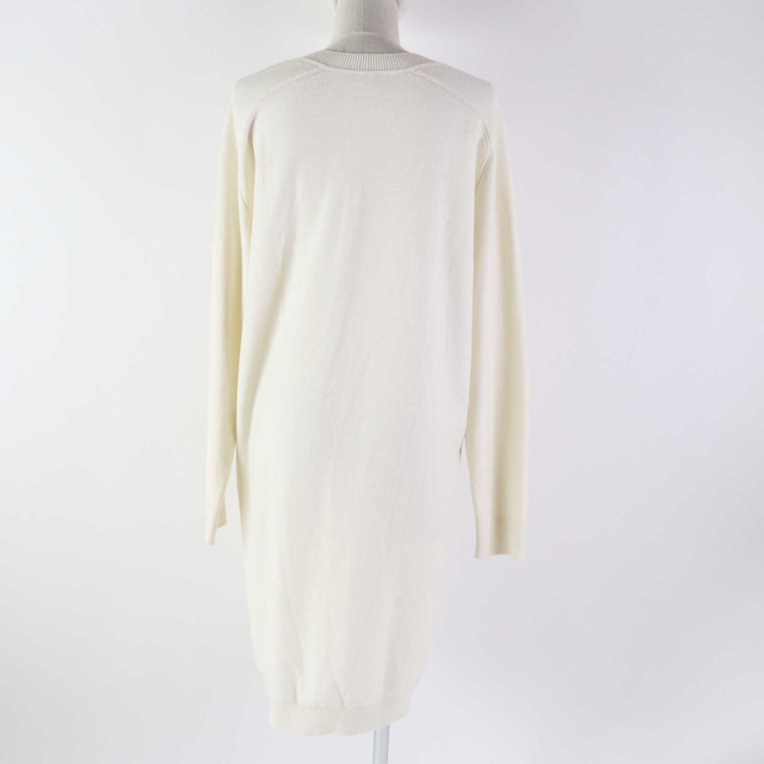 Excellent HERMES one piece BRIDES de GALA Ceremony Bridle knit Ivory wool Women 36