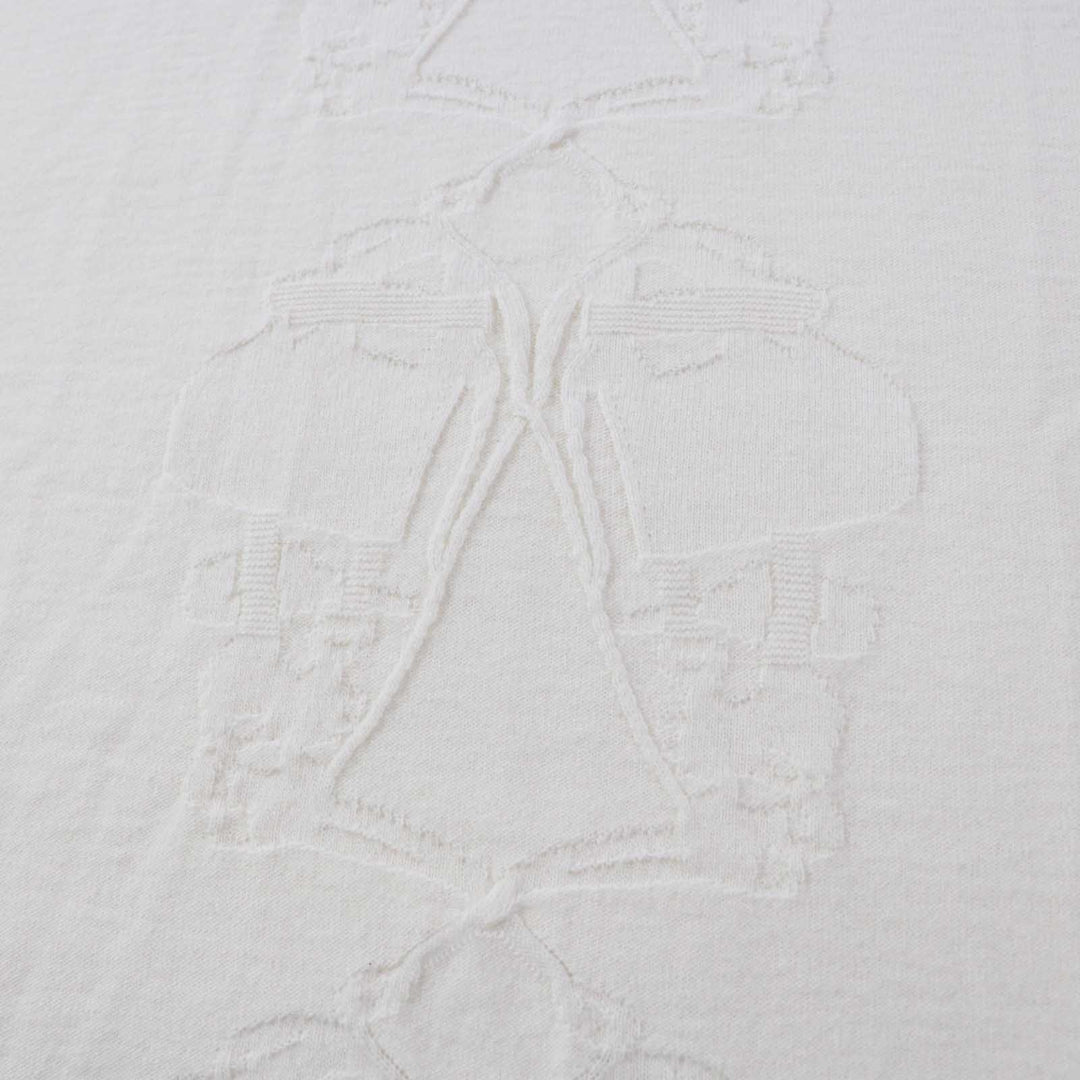 Excellent HERMES one piece BRIDES de GALA Ceremony Bridle knit Ivory wool Women 36