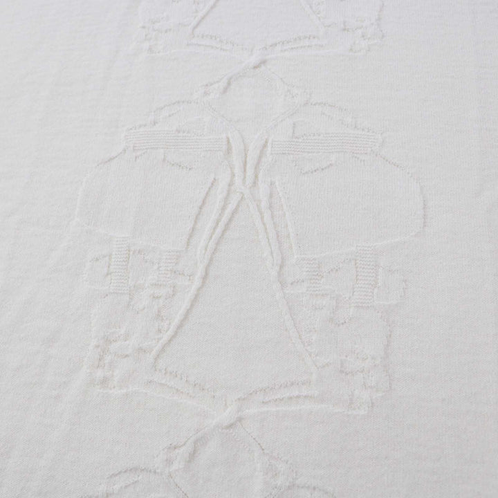 Excellent HERMES one piece BRIDES de GALA Ceremony Bridle knit Ivory wool Women 36