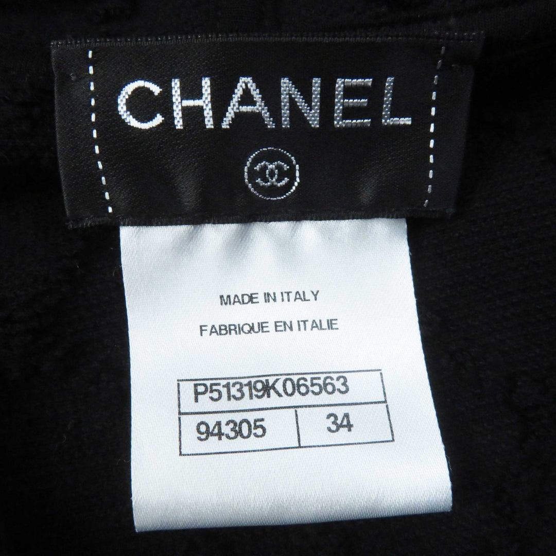 Great CHANEL one piece COCO Mark hooded sleeveless black Women 34 15P P51319