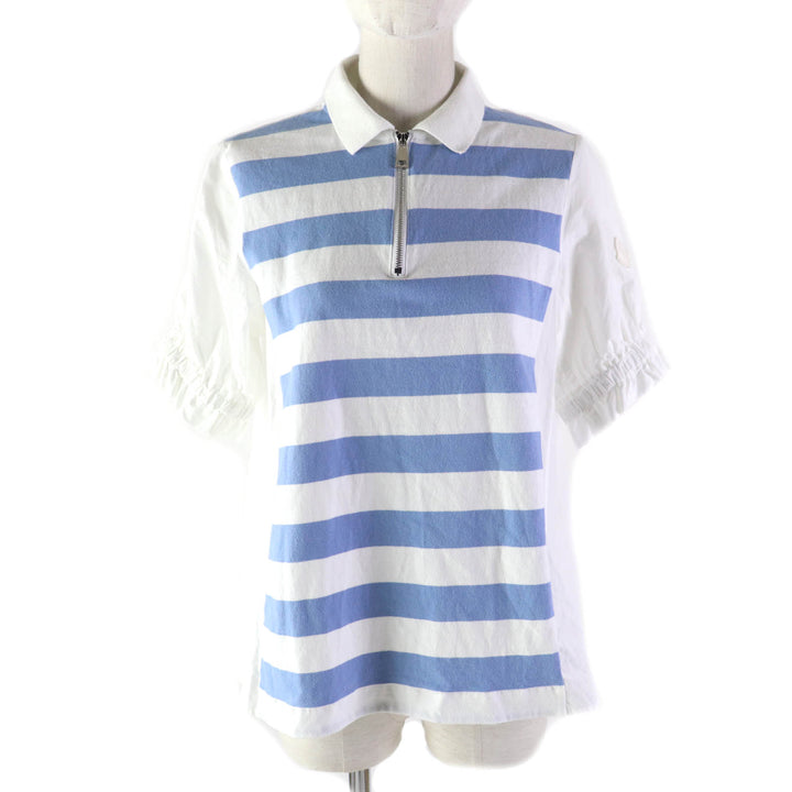 Great MONCLER T-shirt Stainless Steel POLO logo patch, short sleeves M