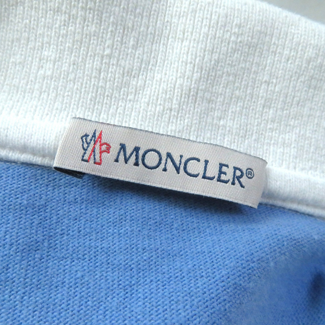 Great MONCLER T-shirt Stainless Steel POLO logo patch, short sleeves M