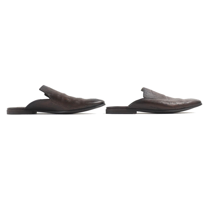 Great Berluti Sandals Cyrus Oman Calligraphy Leather Shoes Sandals leather 8