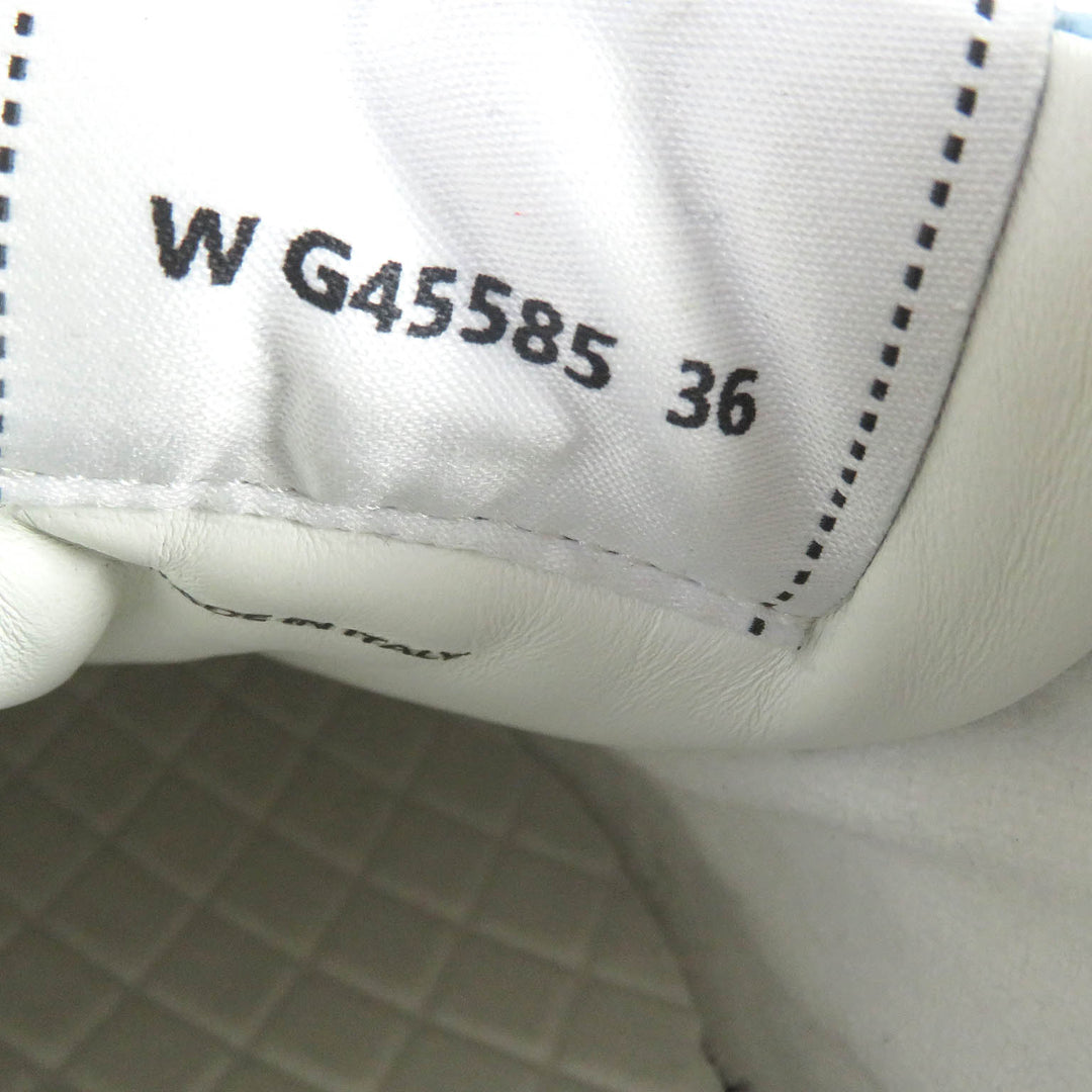 Great CHANEL Low cut sneakers COCO Mark Fabric 24P blue Women 36 G45585