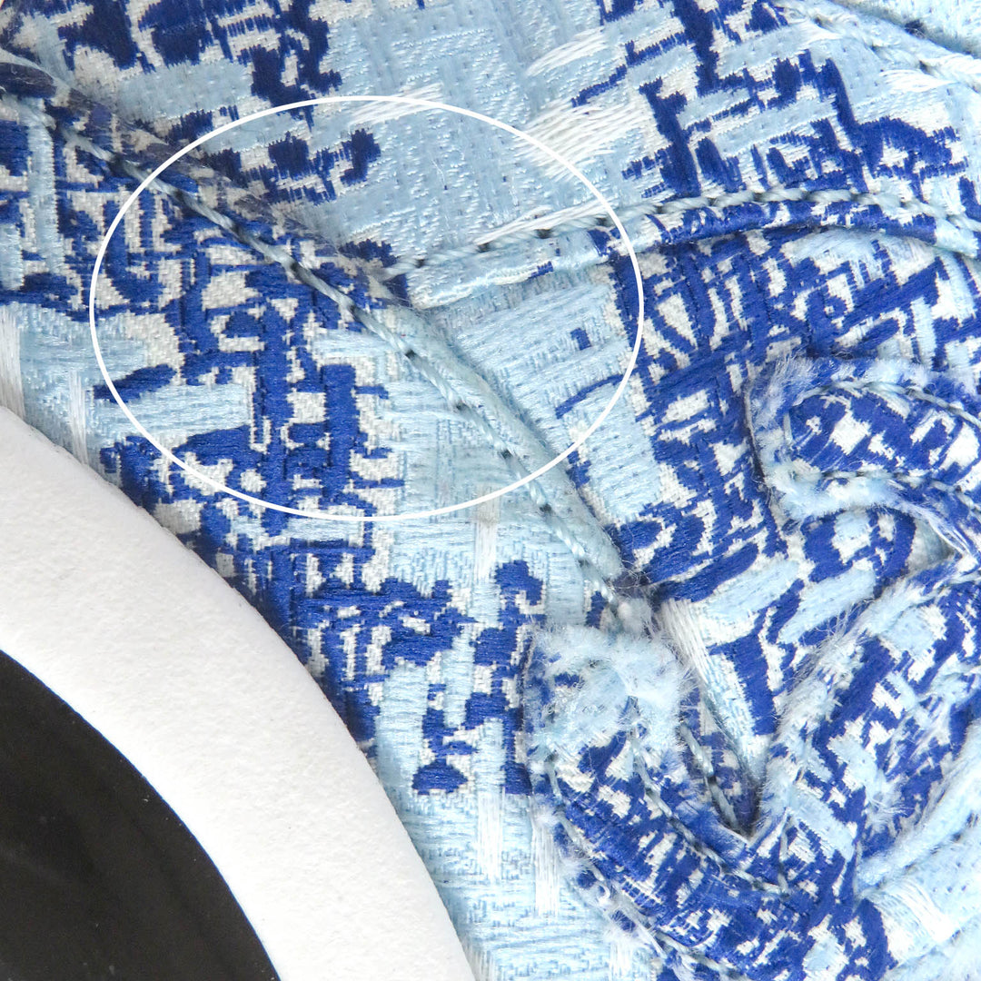 Great CHANEL Low cut sneakers COCO Mark Fabric 24P blue Women 36 G45585
