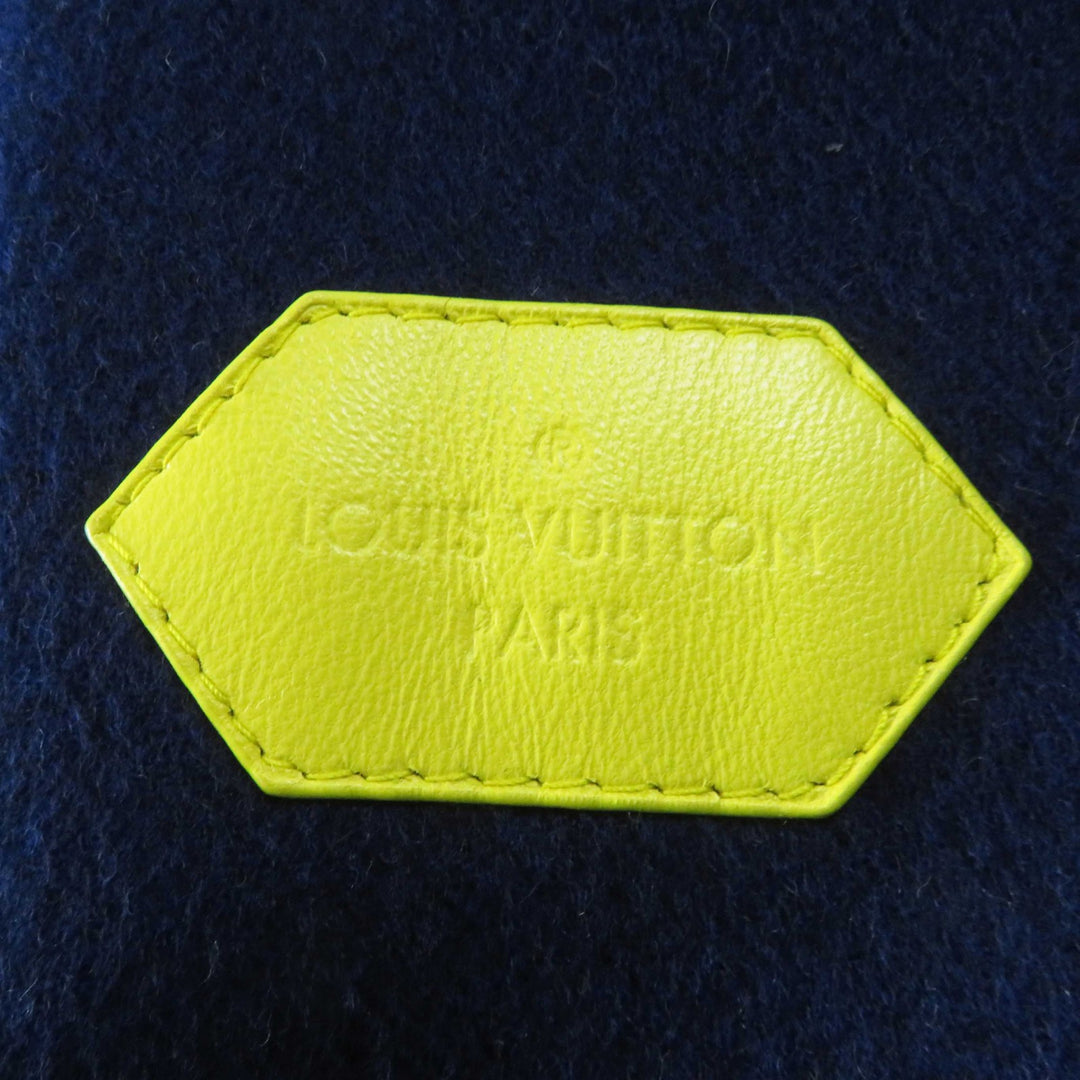 Excellent LOUIS VUITTON coat Giant Monogram Lamb leather, belt included Women 36 FJC022NUV