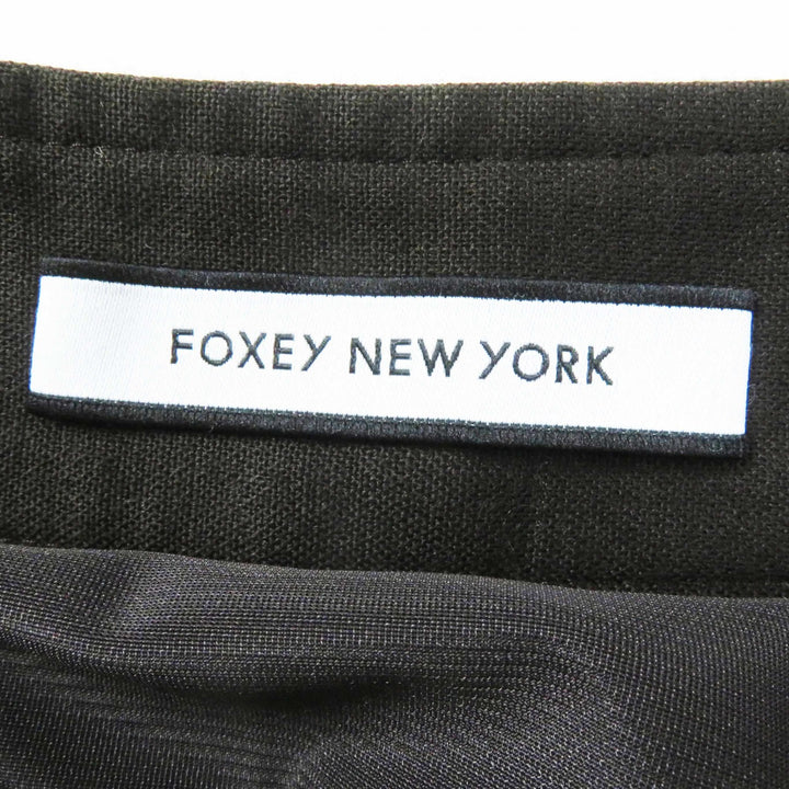 Excellent FOXEY NEW YORK Long skirt TRAMONTO Flare Dark brown polyester 40 43095