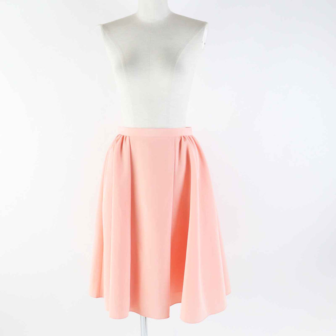 Great FOXEY NEW YORK skirt CIRCULAR BLOSSOM salmon pink Triacetate 38 41670