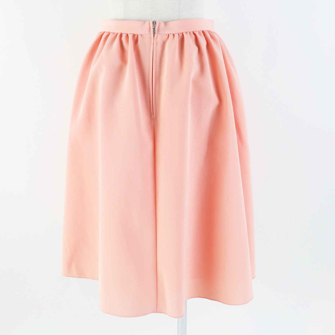 Great FOXEY NEW YORK skirt CIRCULAR BLOSSOM salmon pink Triacetate 38 41670