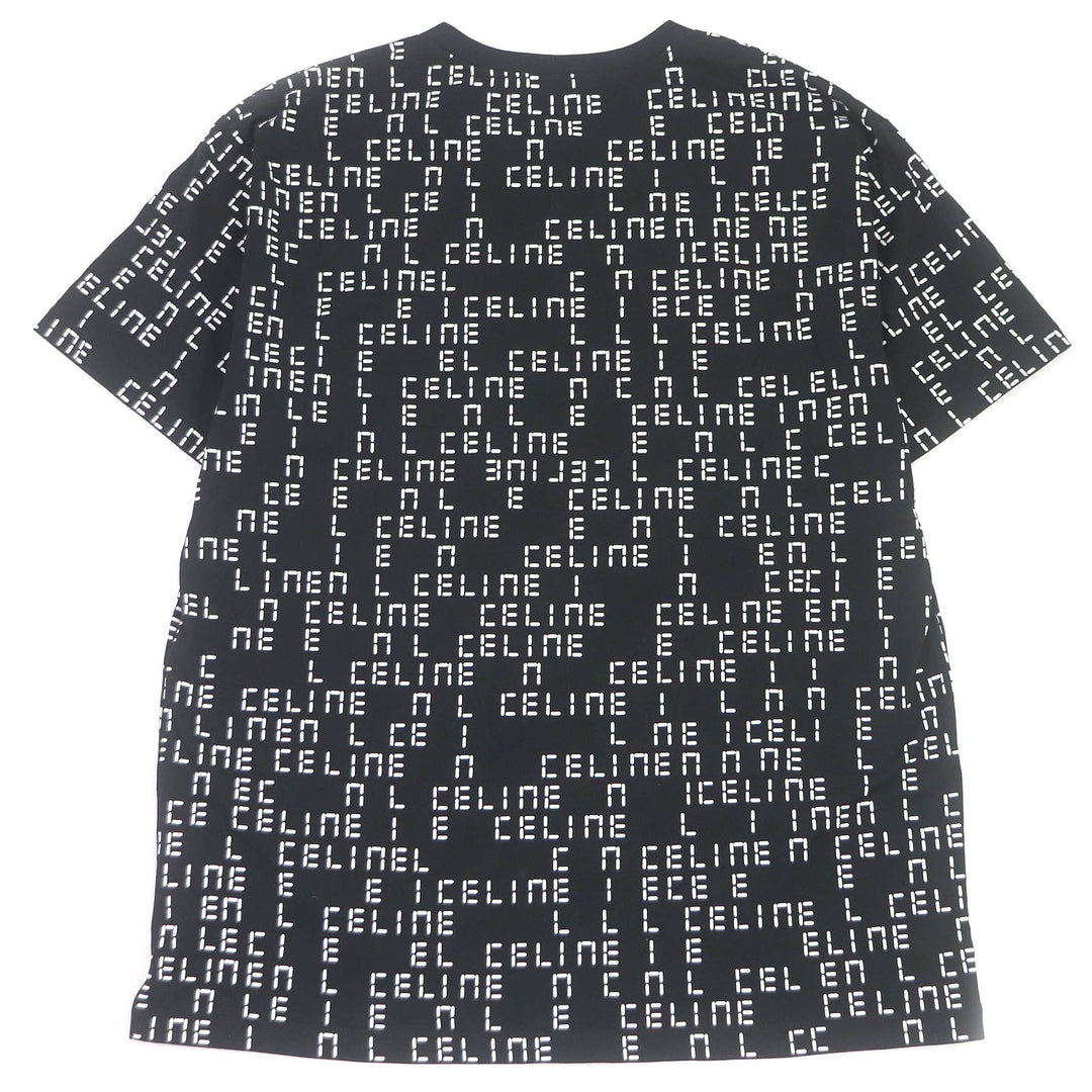 Discounted Excellent CELINE Short sleeve T-shirt Digital logo print crew neck loose mens M