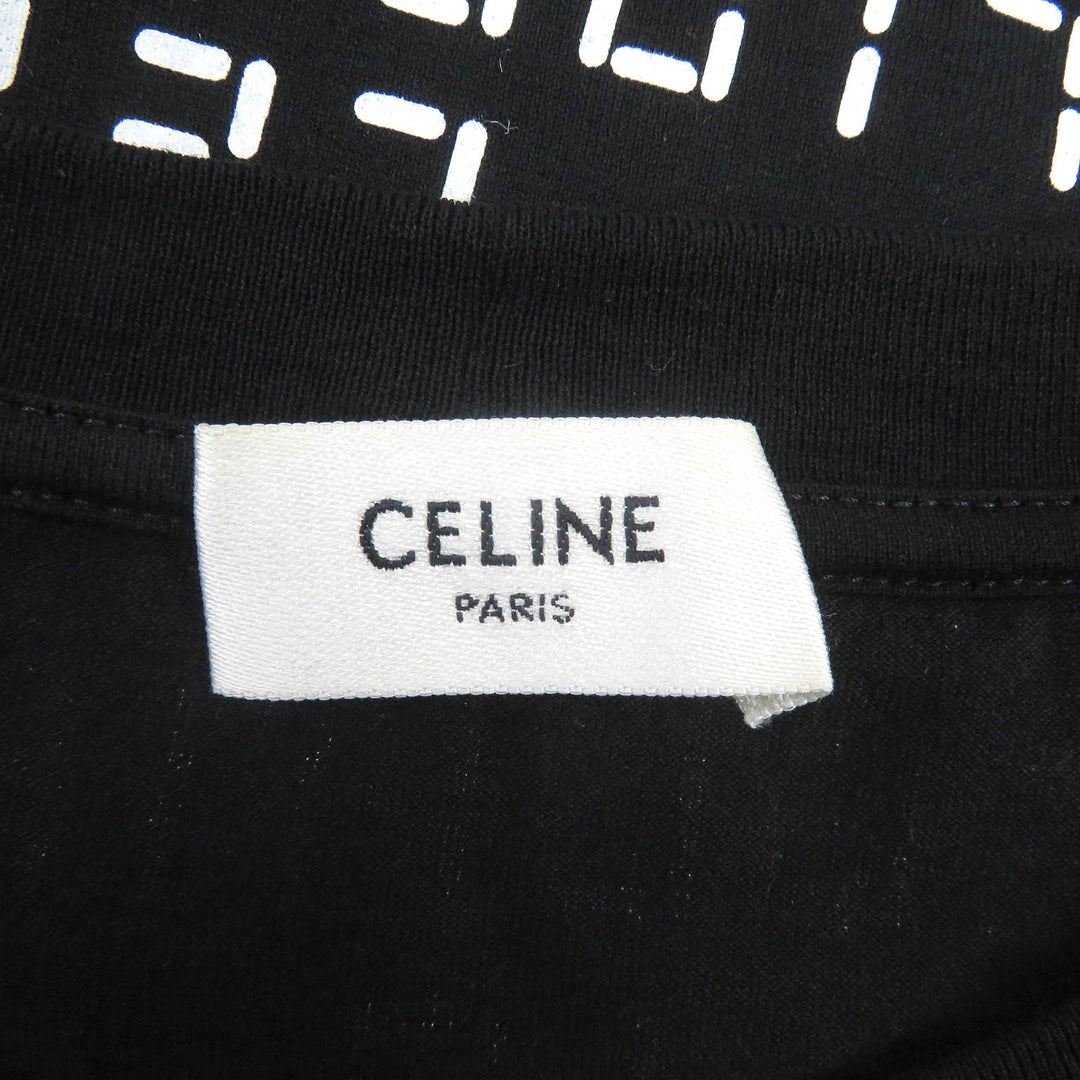 Discounted Excellent CELINE Short sleeve T-shirt Digital logo print crew neck loose mens M