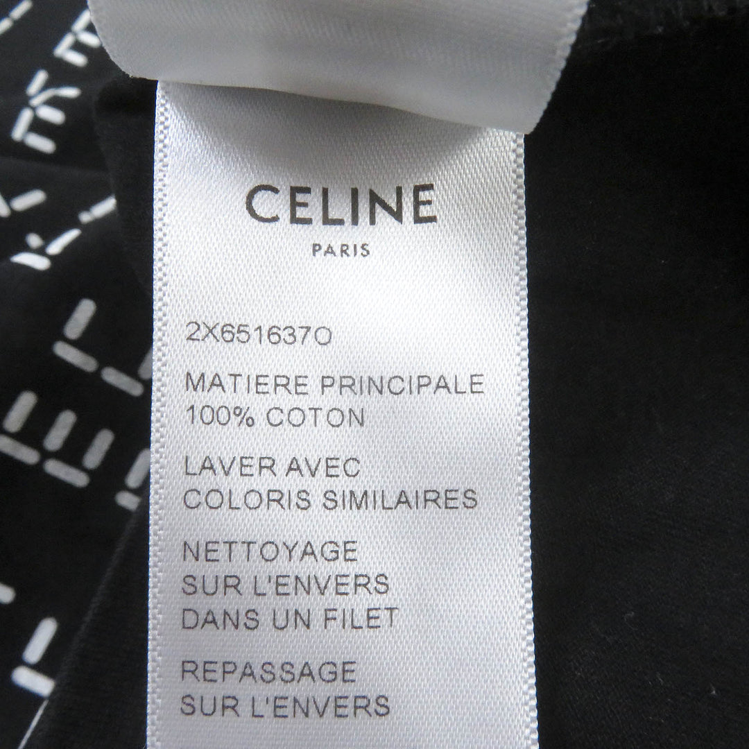 Discounted Excellent CELINE Short sleeve T-shirt Digital logo print crew neck loose mens M