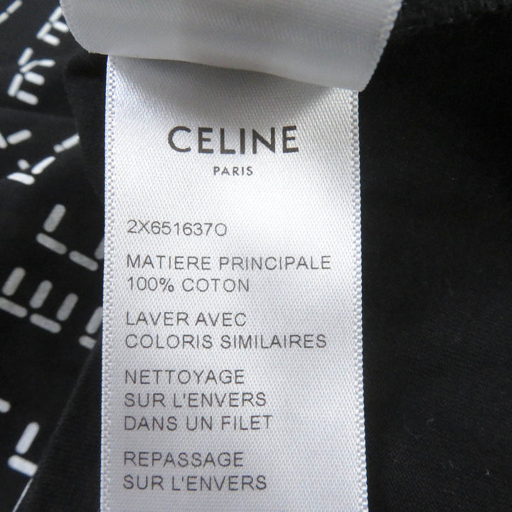 Discounted Excellent CELINE Short sleeve T-shirt Digital logo print crew neck loose mens M