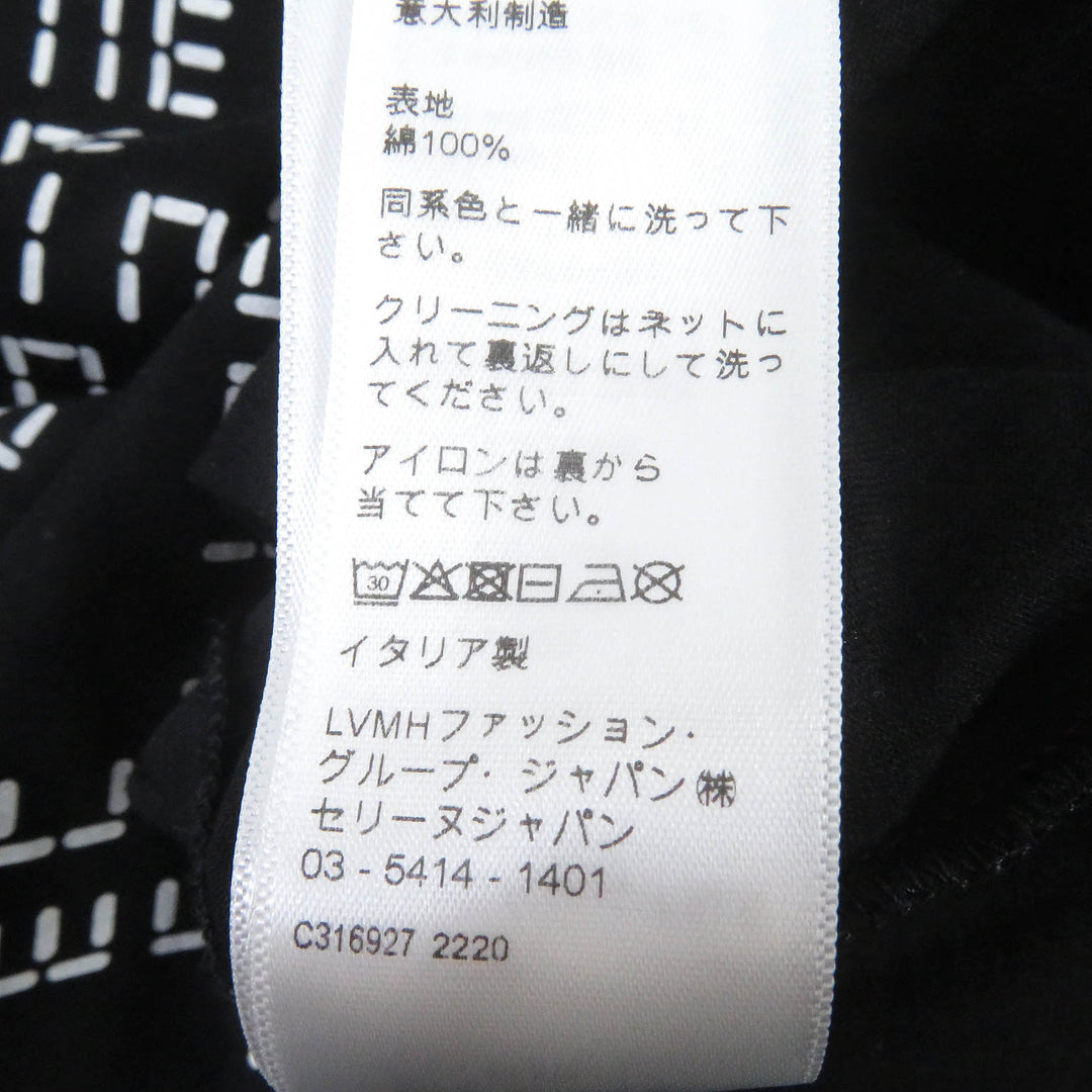 Excellent CELINE Short sleeve T-shirt Digital logo print crew neck loose mens M