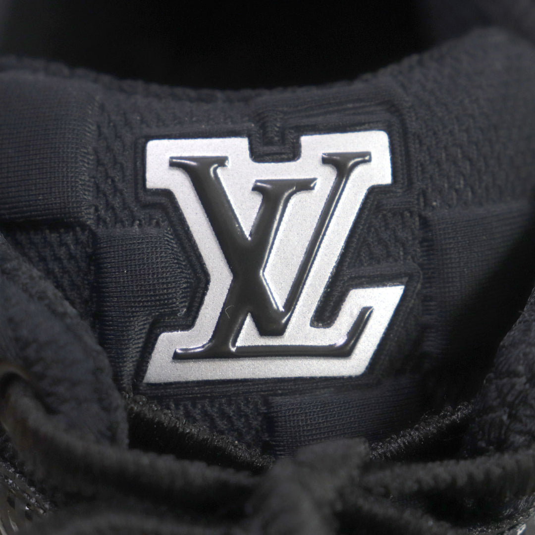 Pristine LOUIS VUITTON sneakers Show Up Line LV logo mesh black mens 6 1A9JRE