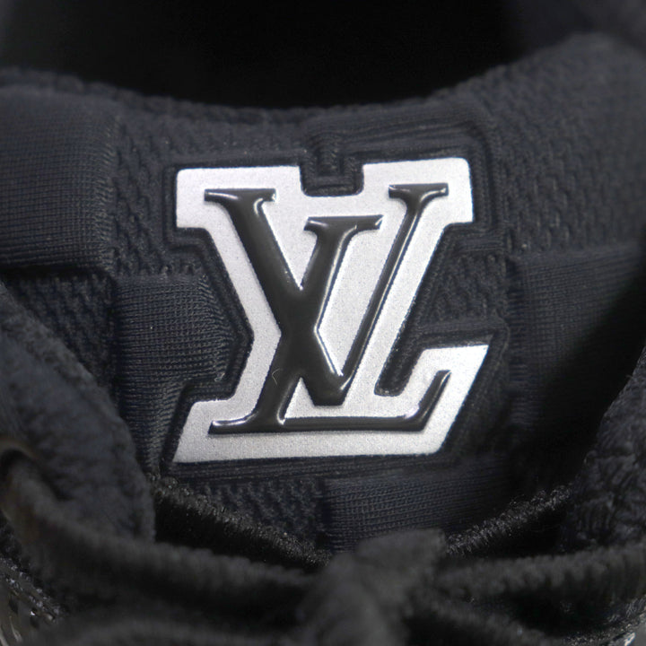 Pristine LOUIS VUITTON sneakers Show Up Line LV logo mesh black mens 6 1A9JRE