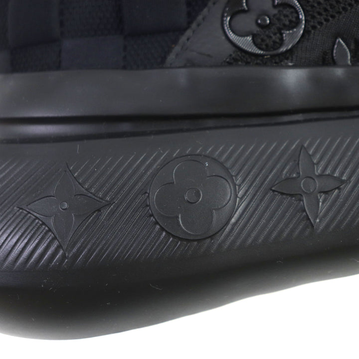 Pristine LOUIS VUITTON sneakers Show Up Line LV logo mesh black mens 6 1A9JRE