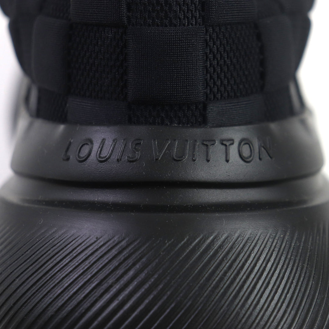 Pristine LOUIS VUITTON sneakers Show Up Line LV logo mesh black mens 6 1A9JRE
