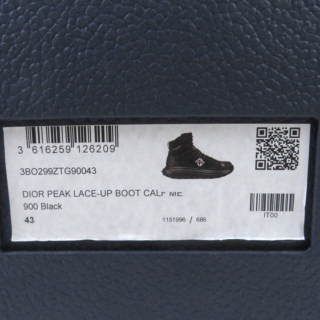 Pristine DIOR Ankle boots peak ankle Trekking shoes black mens 43 3B0299ZTG90O