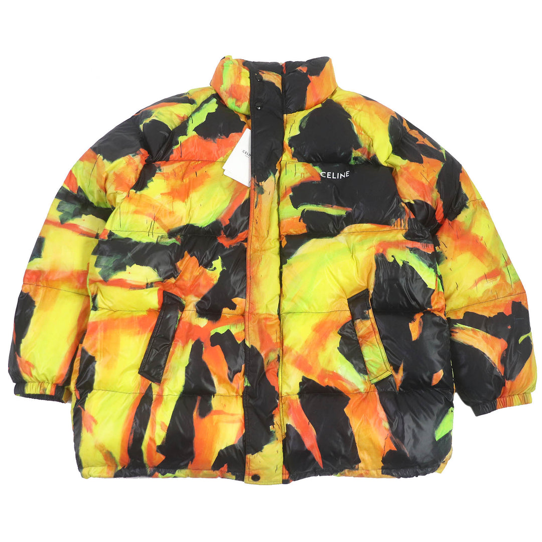 Pristine CELINE Jacket Thomas Sauter All-over back logo print padded mens 48 2W430487O