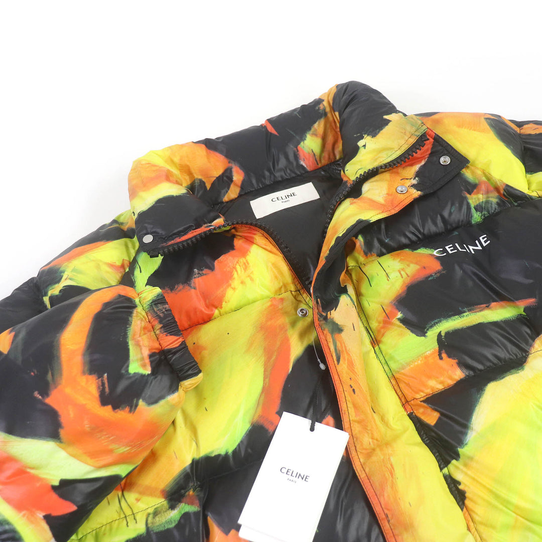 Pristine CELINE Jacket Thomas Sauter All-over back logo print padded mens 48 2W430487O