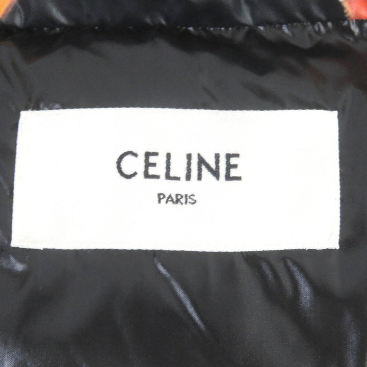 Pristine CELINE Jacket All-over back logo print padded puffy jacket 50 2W430487O