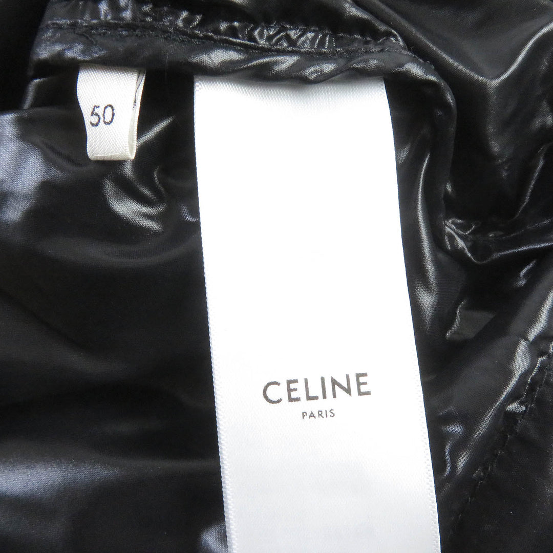 Pristine CELINE Jacket All-over back logo print padded puffy jacket mens 50 2W430487O